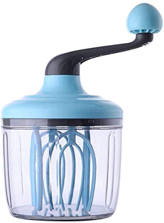 Quality Home Egg Whisk &Separators Plastic Hand Crank Push Whisk Blender for Home - Versatile Tool for Egg Beater, Milk Frother, Hand Push Mixer Stirrer - Kitchen Utensil for Blending, Whisking, Beating - Image 1